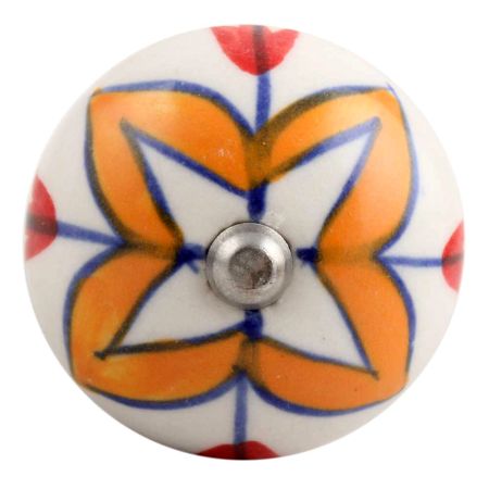 Amaryllis Mustard Flower Ceramic Wine Stopper